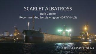 (HDR) SCARLET ALBATROSS ばら積船出港 2022.1.17