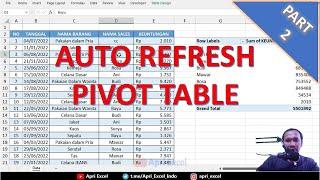 02. Auto Refresh Pivot Table Excel