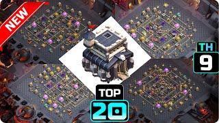 TH9 WAR BASE 2024|BASE TH 9 TERKUAT best anti 3 Star & anti Dragon war base 2024