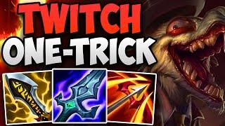 CHALLENGER TWITCH ONE-TRICK SOLO CARRY GAMEPLAY! | CHALLENGER TWITCH ADC | Patch 14.13 S14