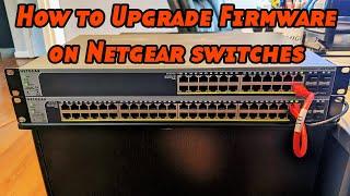 How to upgrade firmware on Netgear switches
