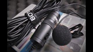 Best lavalier microphone under $20 With Sound Test! Boya BY-M1 Review
