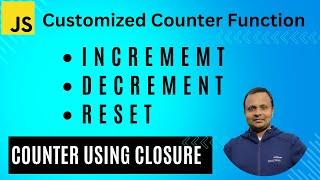 Write a counter function with increment decrement and reset options