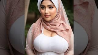 Elegant and Trendy Hijab Fashion for Curvy Arabian Models