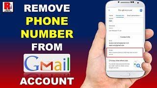 How To Remove Phone Number From Gmail Account In Android