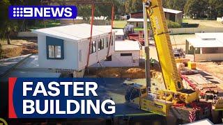 Push to kickstart construction of modular homes | 9 News Australia