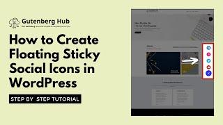 How to Create Floating Sticky Social Icons in WordPress | WordPress Tips and Tricks