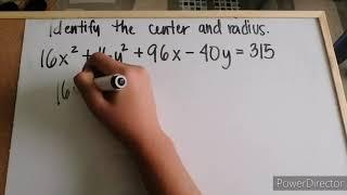 Conic Sections:CIRCLE (Transforming General Equation to Standard Form) Part 2