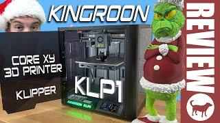 Kingroon KLP1 Core XY 3D Printer Review | Klipper | Full Enclosure | Super Fast Print Speeds