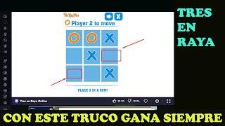 ¿Cómo ganar siempre o evitar perder en tres en raya, michi, tictactoe, el gato?