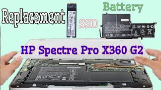 HP Spectre Pro X360 G2 SSD Replacement | How To Replace Battery HP Pro Spectre X360 G2 Laptop|