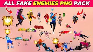 Fake enemies character png pack download for thumbnail editing like zara ff