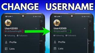 How To Change Twitter Username