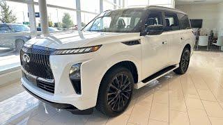 Radiant White 2025 INFINITI QX80 Autograph Walkaround