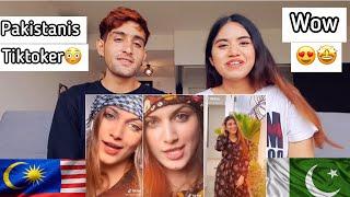 Reaction to Pakistani tiktoker W Malaysian girl