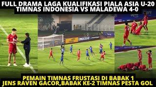 FULL DRAMA INDONESIA VS MALDIVES 4-0 ️ JENS RAVEN GACOR! BABAK 1 FRUSTASI, TIMNAS PESTA GOL BABAK 2