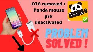 Panda Mouse Pro deactivated problem after removing otg | problem solved | #BGMI