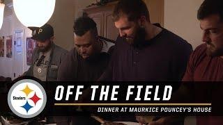 Steelers Offensive Lineman Have a Feast at Maurkice Pouncey's House | Pittsburgh Steelers