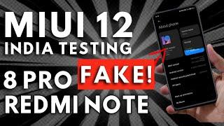 [FAKE] REDMI NOTE 8 PRO MIUI 12 INDIA UPDATE | MIUI 12 India Testing NOT Started