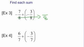 Adding and Subtracting Rational Numbers