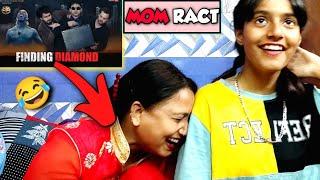 MOM REACT ON | R2H | FINDING DIAMOND | EXTREMELY FUNNY | BINDASS GIRL