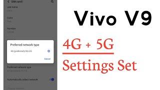 Vivo V9 4G + 5G Settings Setup