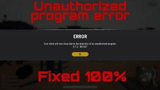 How to fix  pubg pc lite client detection of  unauthorized program. No Vpn needed.