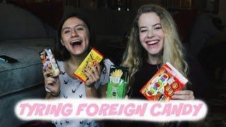 AMERICANS TRY FOREIGN CANDY | Courtney Marmo