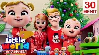 Membuka Kado Natal | Little World Bahasa Indonesia | Kartun dan Lagu Anak