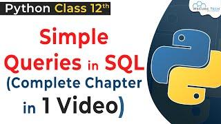 COMPLETE CHAPTER- Simple Queries in SQL Class 12 | Mysql/SQL Elements in Class 12 |Python Class 12