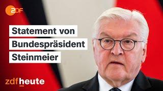 Steinmeier zum Ampel-Aus: "Schwierige Zeiten"