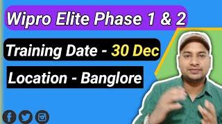 Wipro Elite Phase 1 & 2 Training Location Email | #wipro #onboarding