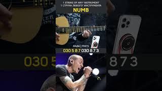 NUMB (Linkin Park) on 1 string (tutorial)