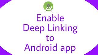 Android Deep linking tutorial