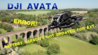 DJI Avata...Battery capacity not updated error! #dji #avata #fpv #fpvdrone