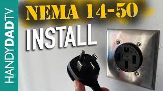 Hubbell NEMA 14-50 Outlet DIY Installation / FAST Tesla EV Home Charging Level 2