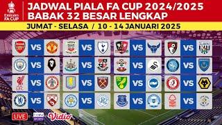 Jadwal Piala FA Cup 2025 - Arsenal vs Man United , Liverpool vs Accrington | FA Cup 2024/25