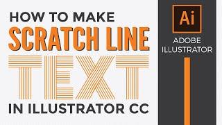 How to Make Text filled with Lines - Scratch Text Effect - in Adobe Illustrator