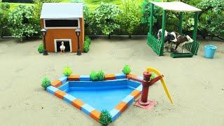 DIY How to Make a Miniature Farm Diorama with Moving Animals - Idea no 12