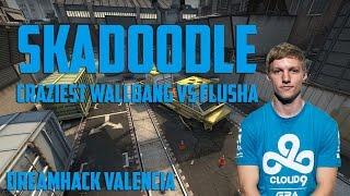 Skadoodle craziest wallbang vs Flusha | Dreamhack Valencia