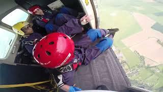 Netheravon Jump Video - First Static Line Jump - Group 1 second pass