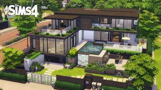 MODERN Home | Dark Tone | The Sims 4 | No CC | Stop Motion Build