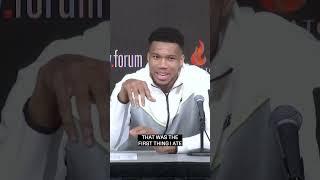 Giannis tries Oreos and milk for the first time 