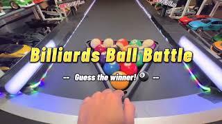 BILLIARDS BALL BATTLE  treadmill Pool ball race 