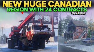 New Huge Canadian Region with 24 Contracts in SnowRunner Your Task is To Help Local Residents