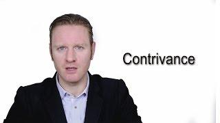 Contrivance - Meaning | Pronunciation || Word Wor(l)d - Audio Video Dictionary