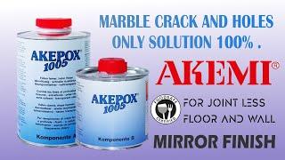 Marble Crack Filler Epoxy AKEMI AKEPOX 1005 | Material information and its benifits | skscc .