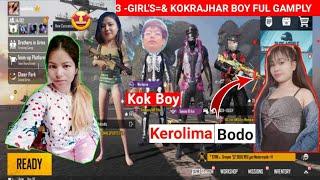 three bodo girl's squad - played with - Kokrajhar boy - Reshma Wary - pubg mobile