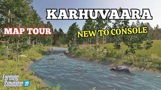 "KARHUVAARA" FS22 Map Tour/Review | New To Console Mod Map | Farming Simulator 22 | PS5