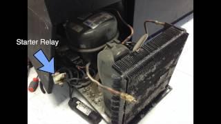 Refrigerator Troubleshooting Repair not cooling - Compressor starter relay